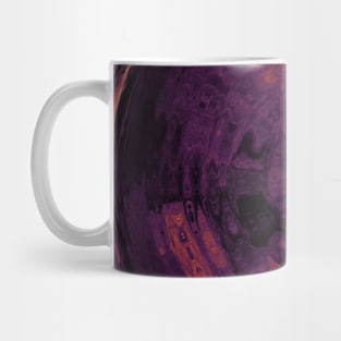 Orange Mars Planet Watercolor Mug